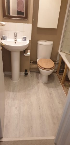 restroom floor lamination by laminateright